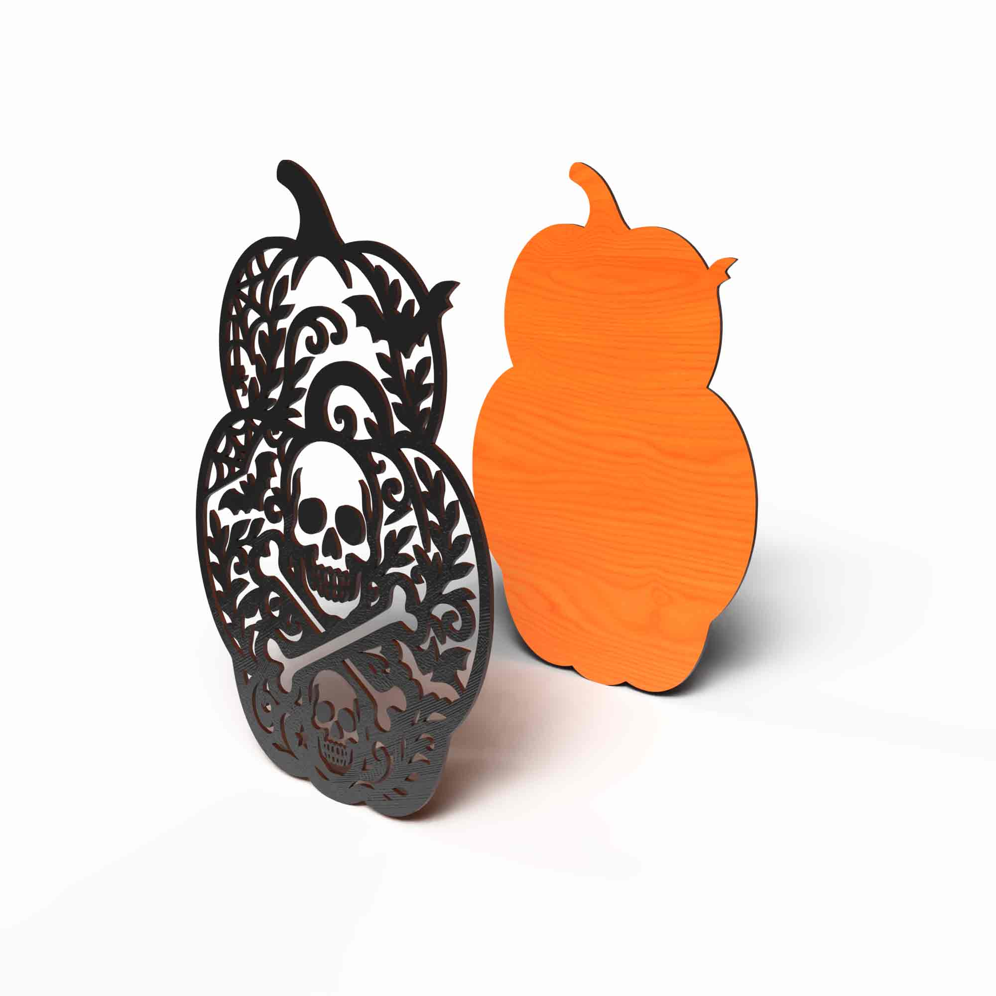 Lot de 6 fichiers numériques plaques de porte Halloween – Fichier digital – Svg, dxf, AI, Eps pour découpe laser Glowforge, XTOOL – Image 8